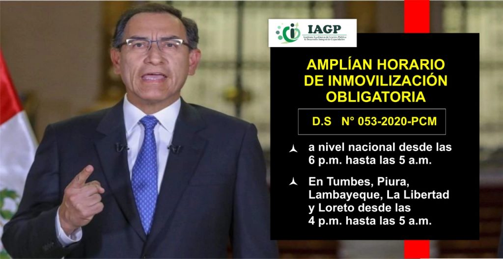 Publican Decreto que amplía horario del «toque de queda